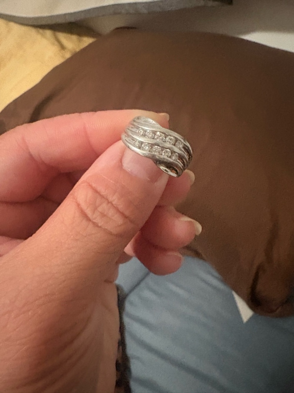 Diamond ring 14k white gold